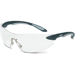 Uvex Ignite Sandstone Safety Glasses with Clear Anti-Scratch Lens