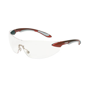 UVEX by Honeywell S4410X Ignite Safety Glasses, Red/Clear