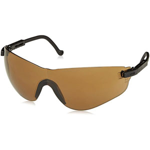 UVEX by Honeywell S4501 Falcon Safety Glasses, Black/Espresso