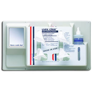 UVEX by Honeywell S461 Clear Permanent Lens Cleaning Station