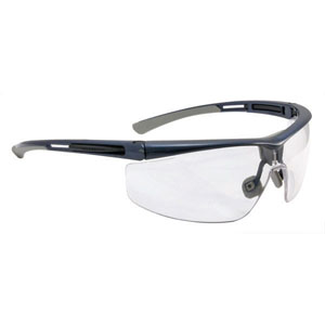 North by Honeywell Adaptec Series Safety Eyewear, Blue with Anti-Fog Lens