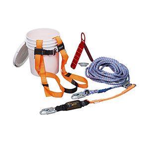 Honeywell Compliant Fall Protection Roof Kit with 25-ft. lifeline - TRK2000-Z7