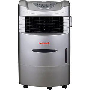 Honeywell Evaporative Air Cooler with Remote Control - 470 CFM, Gray