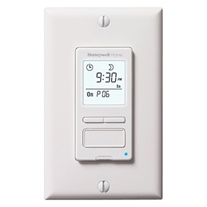 Honeywell Home RPLS540A1002 Programmable Light Switch Timer (White)