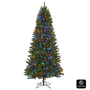 Honeywell 7.5 ft Eagle Peak Dual Color Pre-Lit Artificial Christmas Tree