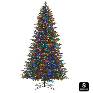 Honeywell 8 ft Churchill Pine Dual Color Pre-Lit Artificial Christmas Tree