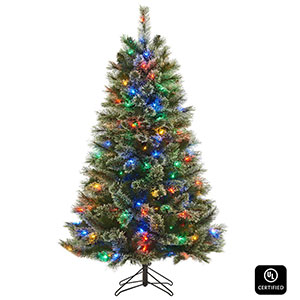 Honeywell 5 ft Frances Cashmere Dual Color Pre-Lit Artificial Christmas Tree