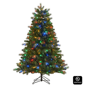 Honeywell 5 ft Crestone Fir Dual Color Pre-Lit Artificial Christmas Tree