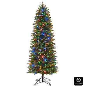 Honeywell 7 ft Regal Fir Dual Color Pre-Lit Artificial Christmas Tree