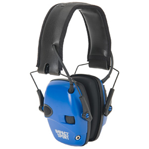 Howard Leight Impact Sport Sound Amplification Electronic Shooting Earmuff, Blue