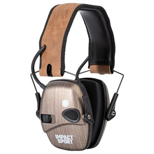 Howard Leight Impact Sport Shooting Earmuff with Bluetooth, Brushed Bronze