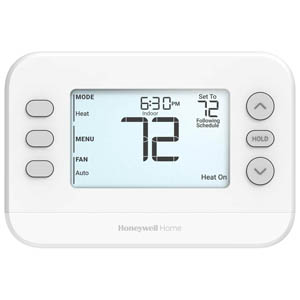 Honeywell Home X2P Thermostat, Programmable 5-2 Day for Single-Stage Systems