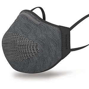 Honeywell Dual-Layer Face Cover and Replaceable Filters, Dark Gray