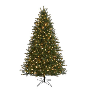 Honeywell 6 ft. Eagle Peak Pine Pre-Lit Artificial Christmas Tree with 400 Warm White LED Lights