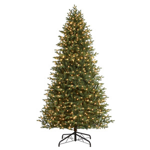 Honeywell 9 ft. Churchill Pine Pre-Lit Artificial Christmas Tree with 1000 Warm White LED Lights