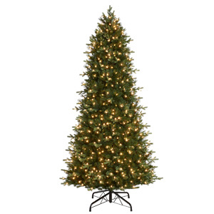 Honeywell 9 ft. Whistler Fir Pre-Lit Artificial Christmas Tree with 800 Warm White LED Lights